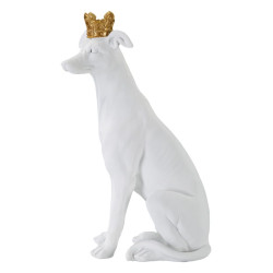 Chien Blanc, Gardien Silencieux des Palais de Verre – CM 20X12,5X33