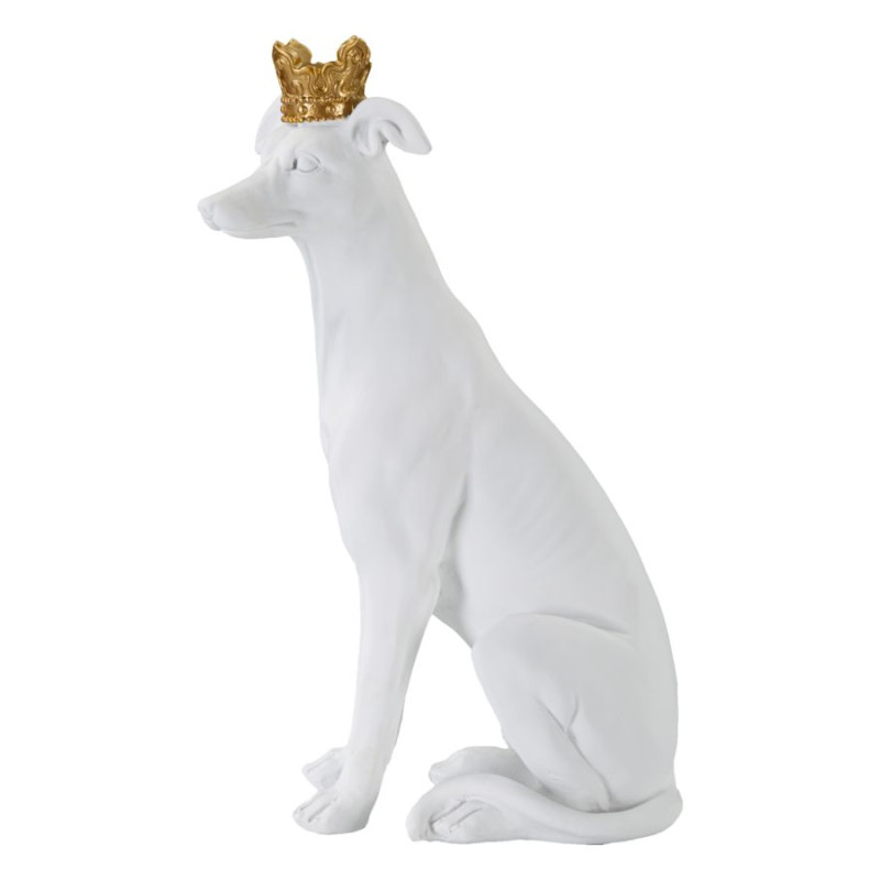 Chien Blanc, Gardien Silencieux des Palais de Verre – CM 20X12,5X33