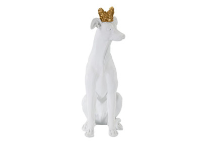 Chien Blanc, Gardien Silencieux des Palais de Verre – CM 20X12,5X33