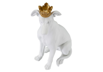 Chien Blanc, Gardien Silencieux des Palais de Verre – CM 20X12,5X33