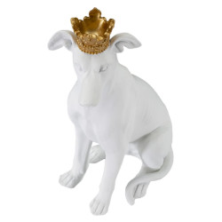 Chien Blanc, Gardien Silencieux des Palais de Verre – CM 20X12,5X33