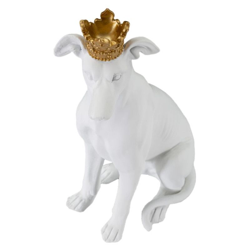 Chien Blanc, Gardien Silencieux des Palais de Verre – CM 20X12,5X33