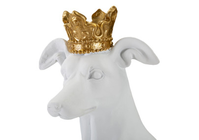 Chien Blanc, Gardien Silencieux des Palais de Verre – CM 20X12,5X33