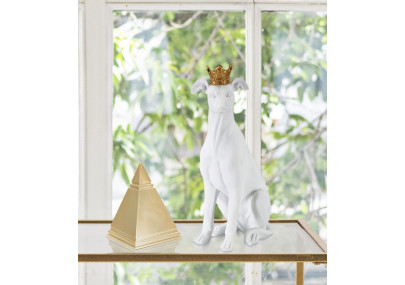 Chien Blanc, Gardien Silencieux des Palais de Verre – CM 20X12,5X33