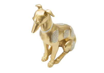 Chien Assis, Fidèle Vigie de l’Immortel – CM 19,8X10X29