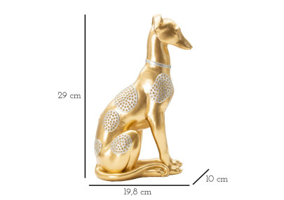 Chien Assis, Fidèle Vigie de l’Immortel – CM 19,8X10X29