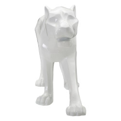 Panthère Blanche Foudroyante, Souveraine des Ombres – CM 70X18X32,5