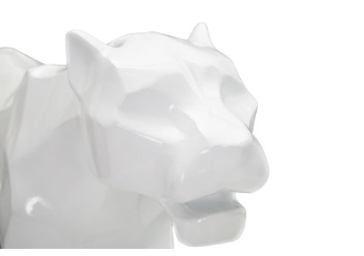 Panthère Blanche Foudroyante, Souveraine des Ombres – CM 70X18X32,5