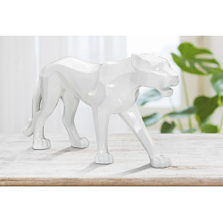 Panthère Blanche Foudroyante, Souveraine des Ombres – CM 70X18X32,5