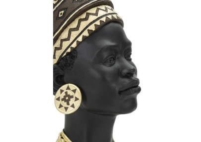 Coupe Femme Massaï, Élégance des Tribus – CM 21,5X27,5X45