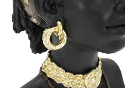 Femme Massaï, Beauté Sculptée de Tradition – CM 19X18,5X30