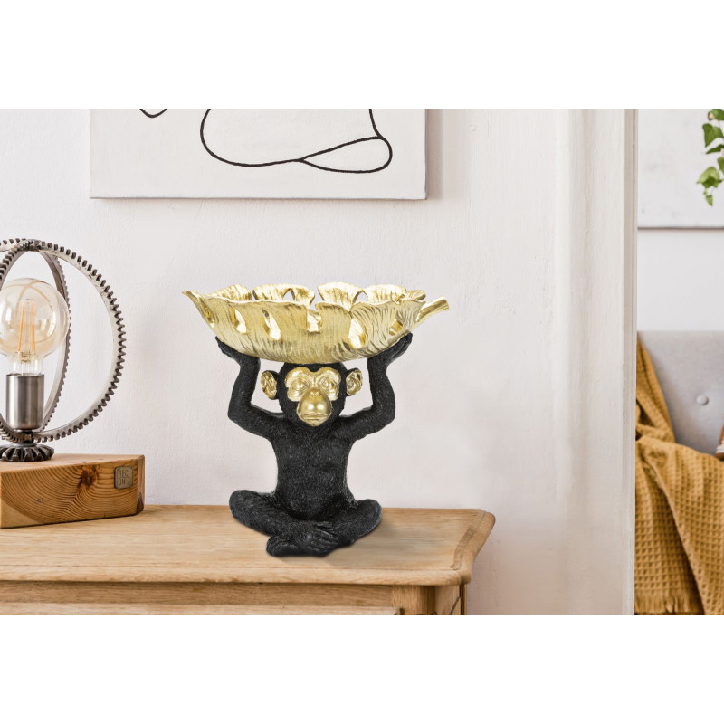 Singe Souriant, Esprit Malicieux Capturé – CM 25,2X21X24