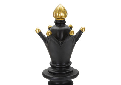 Évêque Noir et Or, Gardien du Mystère Sacré – CM Ø 12,5X38,5