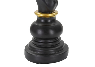 **Italiano:** Cavallo Nero e Oro, Montatura Eterna delle Dinastie – CM 14X11X27