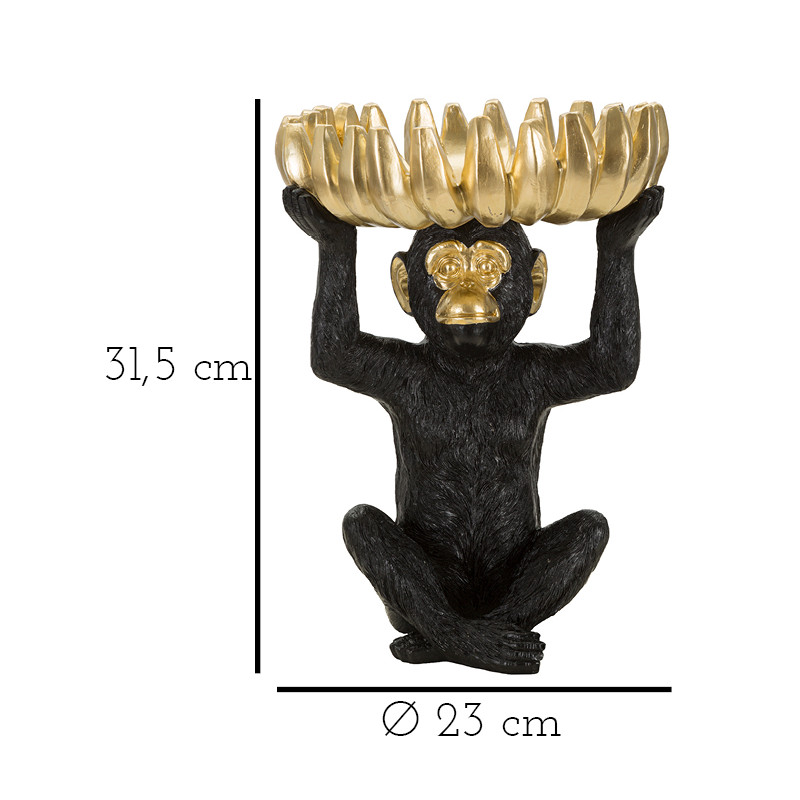 PLATEAU SINGE BANANE CM Ø 23X31,5