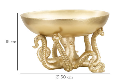 PIATTO POLPO CM Ø 30X18