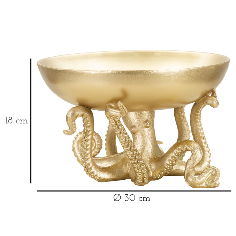 PLATEAU POULPE CM Ø 30X18