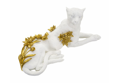LEOPARDO BIANCO/ORO CM 53X21,5X24