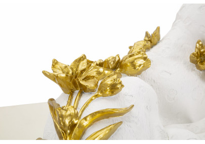 LEOPARDO BIANCO/ORO CM 53X21,5X24