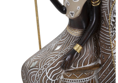 FAMILLE TRIBALE MASAI CM 16,5X11,5X38