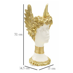 ESTATUA DE ATENEA 15X14,5X32 CM