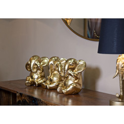 ENSEMBLE ÉLÉPHANT 3 PIÈCES CM Ø 15,5X20,5