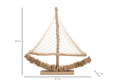 BATEAU NATURE CM 45X7X45