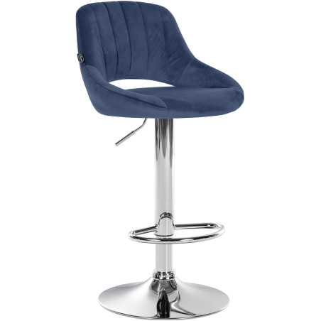Barhocker Milet Samt chrom