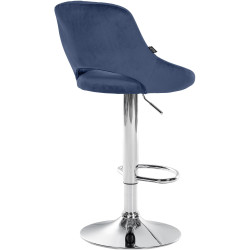 Barhocker Milet Samt chrom