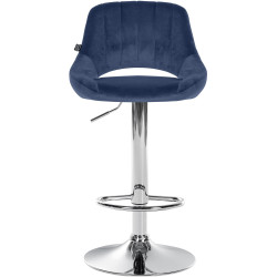 Barhocker Milet Samt chrom