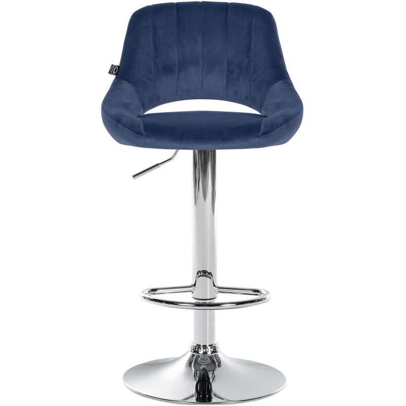 Barhocker Milet Samt chrom
