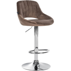 Barhocker Milet Samt chrom