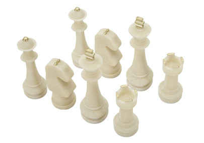 JUEGO DE AJEDREZ QUARZY 8 PIEZAS SURTIDAS CM Ø 4,4X9,2-4,3X13,3-5X16-X4,5X10,3