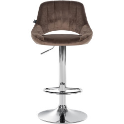Barhocker Milet Samt chrom