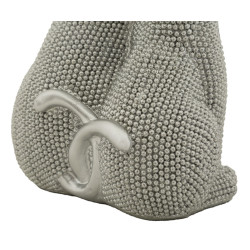 PAREJA DE GATOS BRILLANTES CM 13X10X21