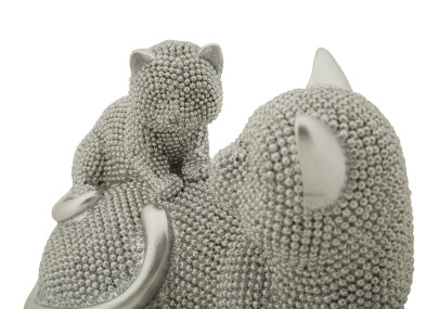 CHAT SPYRO AVEC ENFANT CM 19X9X13