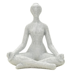YOGA FEMME ARGENT CM 20,5X15,5X23