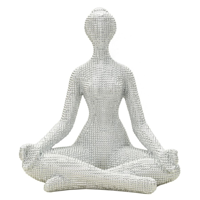 YOGA MUJER PLATA CM 20,5X15,5X23