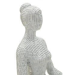 YOGA DONNA ARGENTO CM 20,5X15,5X23