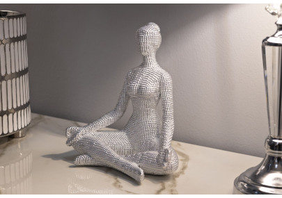 YOGA FEMME ARGENT CM 20,5X15,5X23