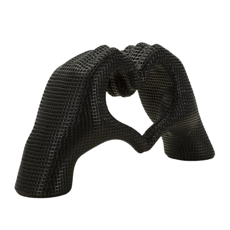 MAINS AMOUREUSES NOIRES CM 25X7,5X13,5