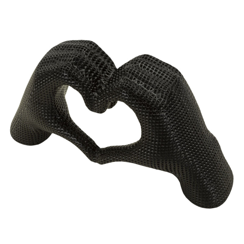 MAINS AMOUREUSES NOIRES CM 25X7,5X13,5