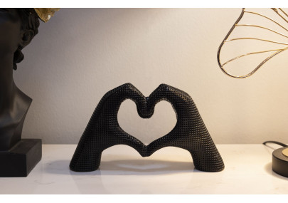 MAINS AMOUREUSES NOIRES CM 25X7,5X13,5