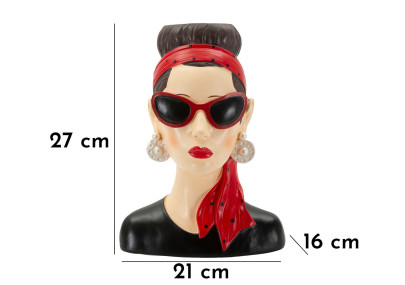 VASE FEMME HOLLYWOOD -B- CM 21X16X27