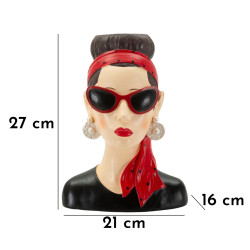 VASE FEMME HOLLYWOOD -B- CM 21X16X27