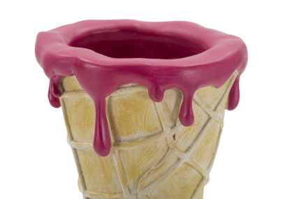 POTE DE FLORES CÔNE CM 12,5X11X31