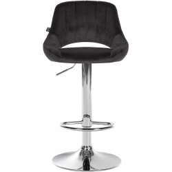 Barhocker Milet Samt chrom