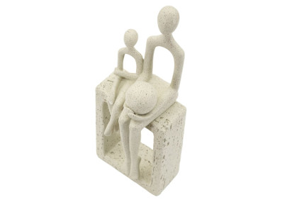 STATUETTA MATERNITÀ PIETRA CM 10X7,5X26