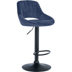 Barhocker Milet Samt schwarz