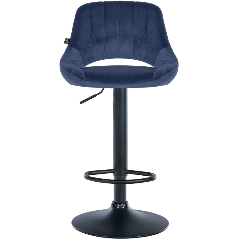 Barhocker Milet Samt schwarz